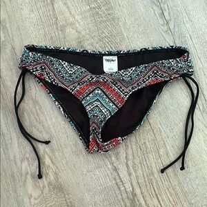 Women's Multicolor Patterned Swim Bottom